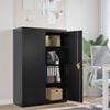 vidaXL File Cabinet Black 90x40x140 cm Steel