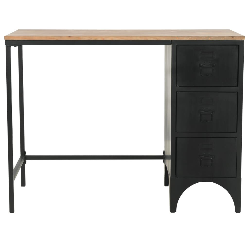 Single pedestal online steel desk