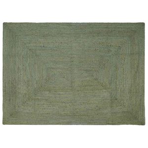 vidaXL Area Rugs Rectangular Olive Green 160 x 230 cm Jute