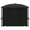 vidaXL Gazebo with Curtains 300x300x265 cm Anthracite