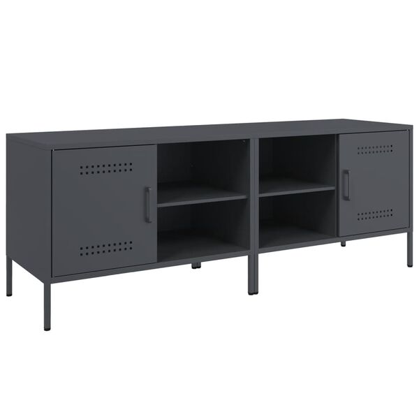 vidaXL TV Cabinets 2 pcs Anthracite 68x39x50.5 cm Steel