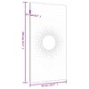 vidaXL Garden Wall Decoration 105x55 cm Corten Steel Sun Design