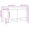 vidaXL Storage Box with Lid Grey Sonoma 80x40x51.5 cm Engineered Wood