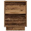 vidaXL Bedside Cabinets with LED Lights&nbsp;2 pcs Old Wood 38x34x50 cm