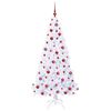 vidaXL Artificial Christmas Tree with Stand White 180 cm PVC and Steel