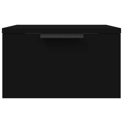 vidaXL Wall-mounted Bedside Cabinet Black 34x30x20 cm