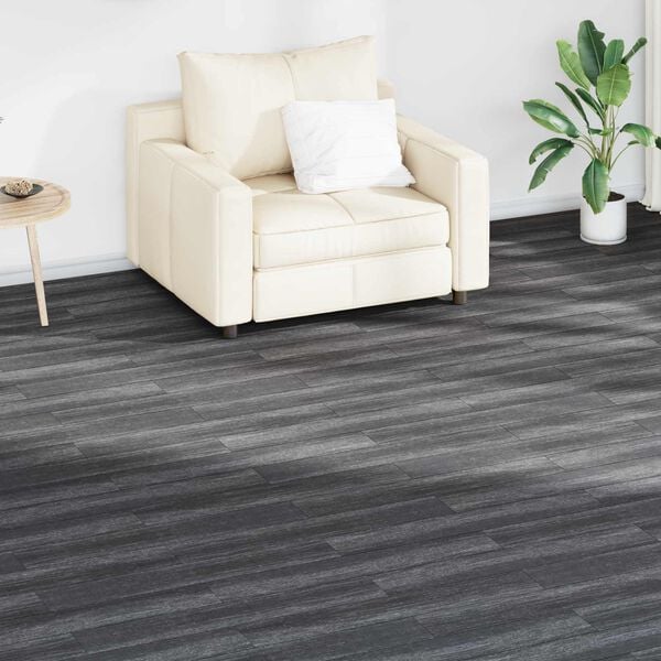 vidaXL Flooring Planks 36 pcs Black and White 5.02 m&sup2; PVC