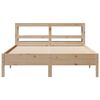 vidaXL Bed Frame without Mattress 150x200 cm King Size Solid Wood Pine