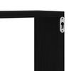 vidaXL Wall Shelves 2 pcs Black oak 60 x 15 x 23 cm Engineered wood