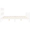vidaXL Bed Frame without Mattress White 160x200 cm Solid Wood Pine