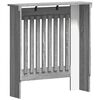 vidaXL Radiator Cover Grey Sonoma 78 x 19 x 81.5 cm Engineered Wood