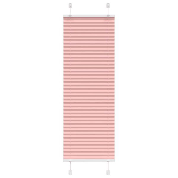 vidaXL Pleated Blind Pink 45x150 cm Fabric Width 44.4 cm Polyester