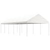 vidaXL Gazebo with Roof White 11.15x4.08x3.22 m Polyethylene