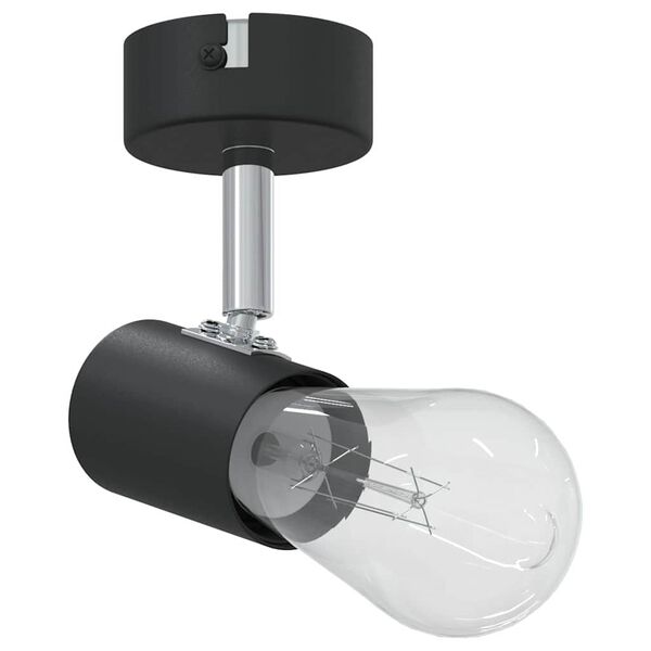 vidaXL Ceiling Spotlight with Spotlights Black 6.5 x 6 x 11.5 cm Metal