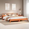 vidaXL Bed Frame without Mattress Wax Brown 180x200 cm Super King Solid Wood Pine