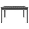 vidaXL Garden Table Grey 82.5x82.5x45 cm Solid Wood Pine