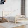 vidaXL Bed Frame without Mattress Solid Wood 100x200 cm