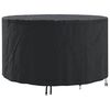 vidaXL Furniture Cover 157 x 157 x 85 cm 210D Oxford Fbric Round Black