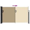 vidaXL Retractable Side Awning Beige 117x300 cm