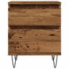 vidaXL Bedside Cabinets 2 pcs Old Wood 40x35x50 cm Engineered Wood