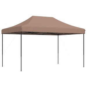 vidaXL Party Tent 292 x 440 x 315 cm Brown Oxford Fabric