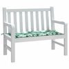 vidaXL Garden Bench Cushion Floral Green 100 x 50 x 4 cm Oxford fabric