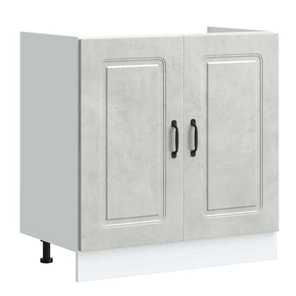 vidaXL Kitchen Cabinet Kalmar Concrete Grey 80 x 46 x 81.5 cm