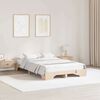 vidaXL Bed Frame Natural 120 x 200 cm Solid Pine Wood