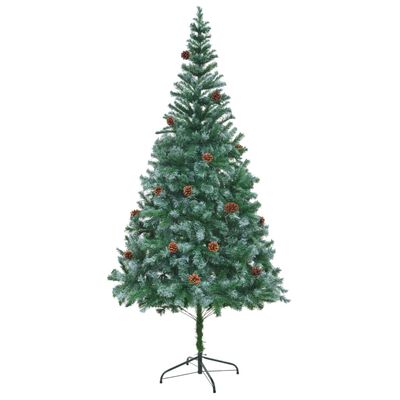 vidaXL Artificial Christmas Tree with Pinecones 210 cm