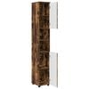 vidaXL Bathroom Cabinet with Storage Smoked Oak 30 x 35 x 192 cm