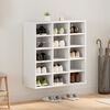 vidaXL Shoe Cabinet White 77.5 x 30 x 83.5 cm Engineered Wood