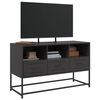 vidaXL TV Cabinet Black 100.5x39x60.5 cm Steel