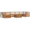 vidaXL Outdoor Sofa Set 8 pcs Natural Solid Acacia Wood