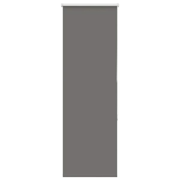 vidaXL Roller Blind Blackout Grey 55x150 cm Fabric Width 50.7 cm Polyester