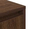 vidaXL Bedside Cabinets with LED Lights&nbsp;2 pcs Brown Oak 38x34x50 cm
