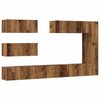 vidaXL 7 Piece TV Cabinet Set Wall-mounted Old Wood Engineered Wood