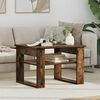 vidaXL Coffee Table Smoked Oak 64 x 54 x 44 cm Engineered Wood