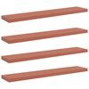 vidaXL Wall Shelf 4 pcs Red 120 x 23.5 x 4 cm Engineered Wood