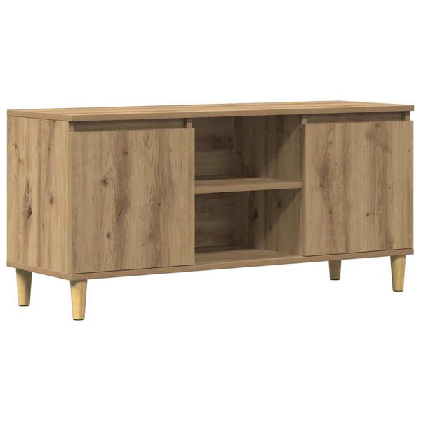 vidaXL TV Cabinet Artisan Oak 102x35x50 cm Engineered Wood