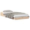 vidaXL Bed Frame Natural 80 x 220 cm Solid Pine Wood