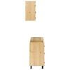 vidaXL Cabinet with Drawer SKI 8 pcs Honey Brown Solid Pine Wood