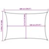 vidaXL Sunshade Sail 160 g/m&sup2; Rectangular Sand 5x6 m HDPE