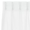 vidaXL Voile Curtain with Curtains 2 pcs White 175 x 140 cm Polyester
