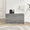 vidaXL Shoe Bench Grey Sonoma 80x24x45 cm Engineered Wood