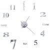 vidaXL 3D Wall Clock Modern Design 100 cm XXL Silver
