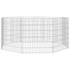vidaXL Free Range Animal Enclosure 8-Panel 54x60 cm Galvanised Iron