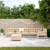 vidaXL 7 Piece Garden Sofa Set Solid Wood Pine