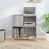 vidaXL Record Cabinet Grey Sonoma 84.5x38x89 cm Engineered Wood