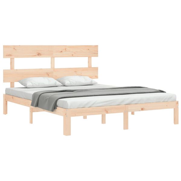 vidaXL Bed Frame without Mattress 160x200 cm Solid Wood Pine