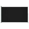 vidaXL Patio Retractable Side Awning 220x300 cm Black